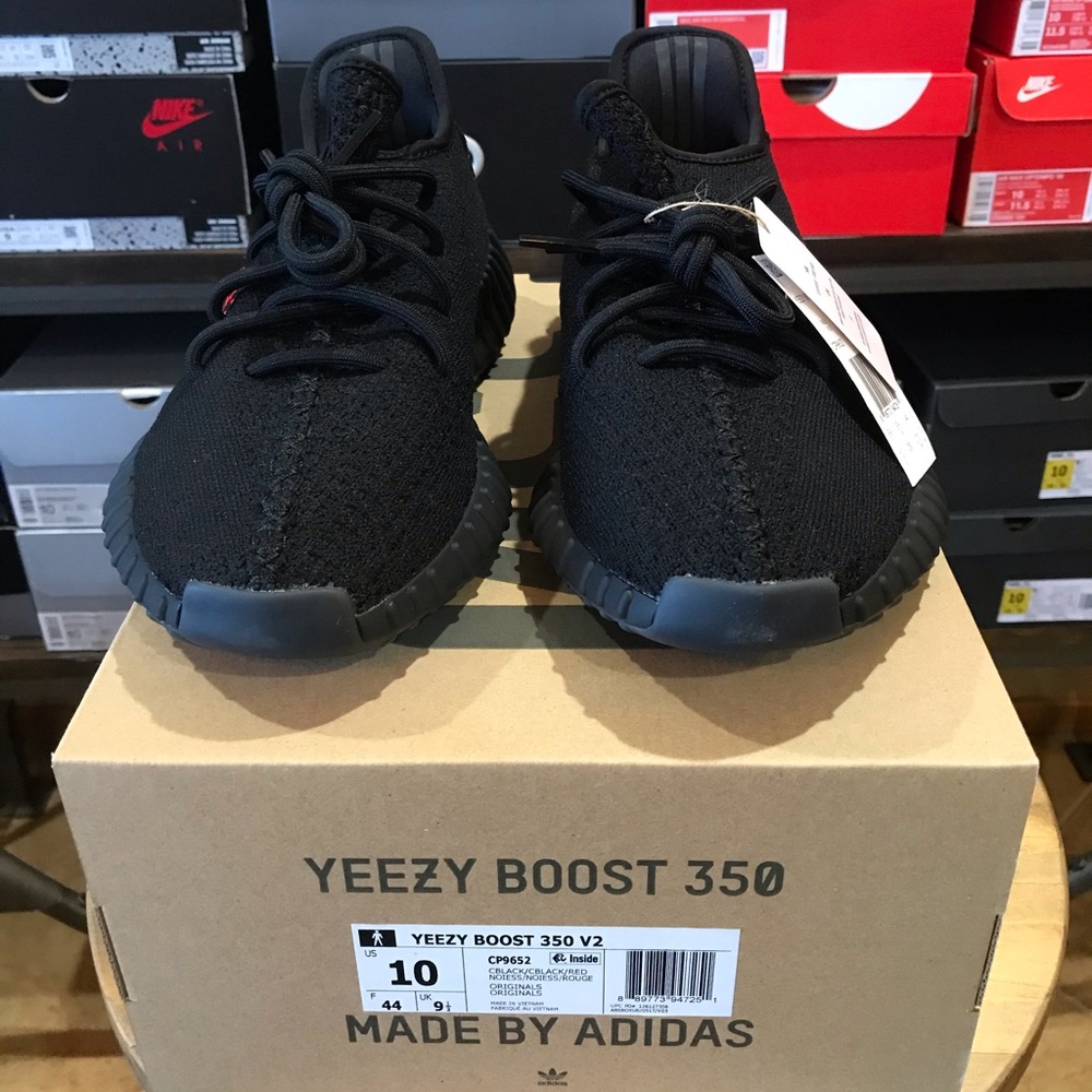 🚨 SOLD ‼️ Adidas Yeezy Boost 350 V2 BLACK RED(BRED) Men’s size 10 - Picture 5 of 8